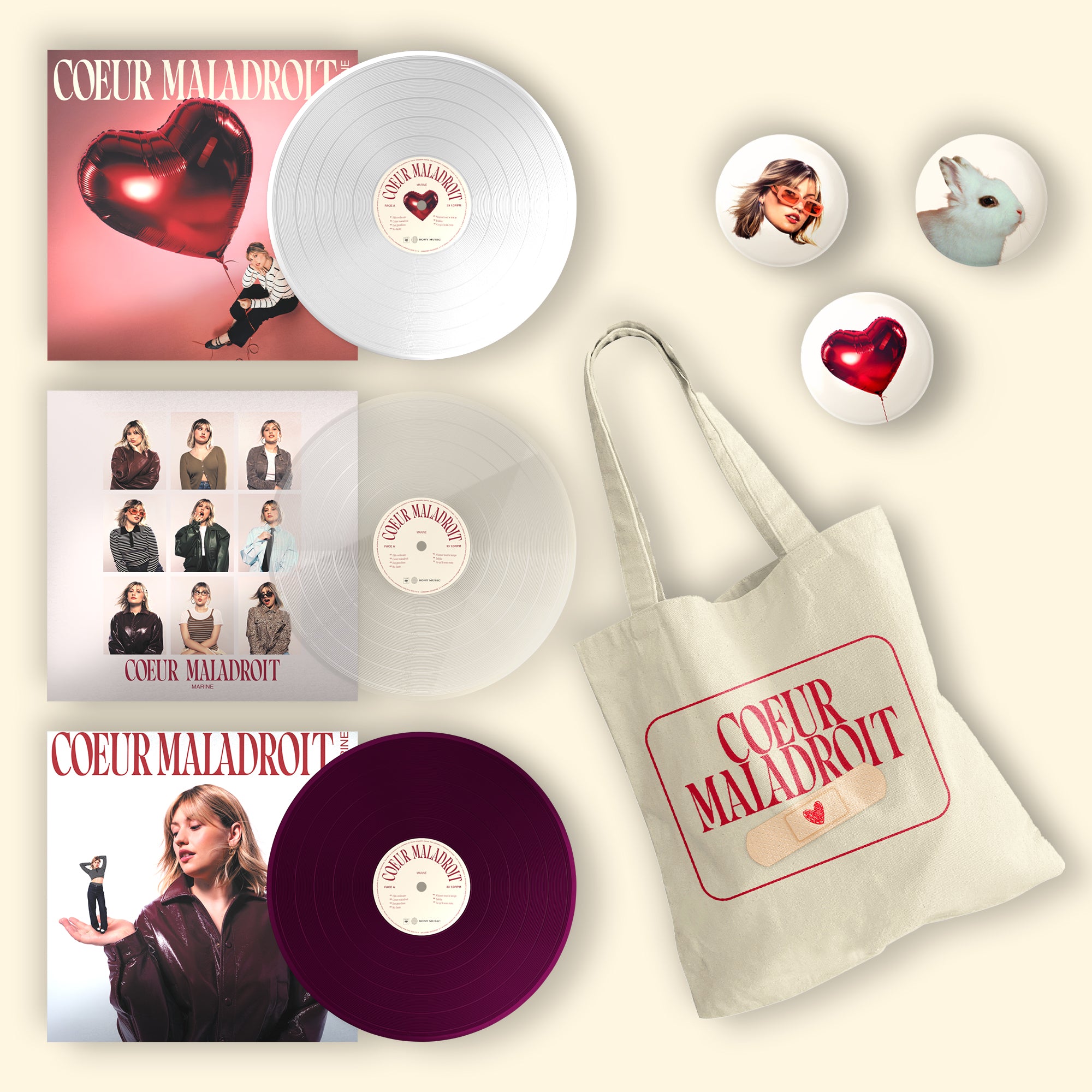 MEGAPACK 3 VINYLES + TOTE BAG & 3 BADGES OFFERTS