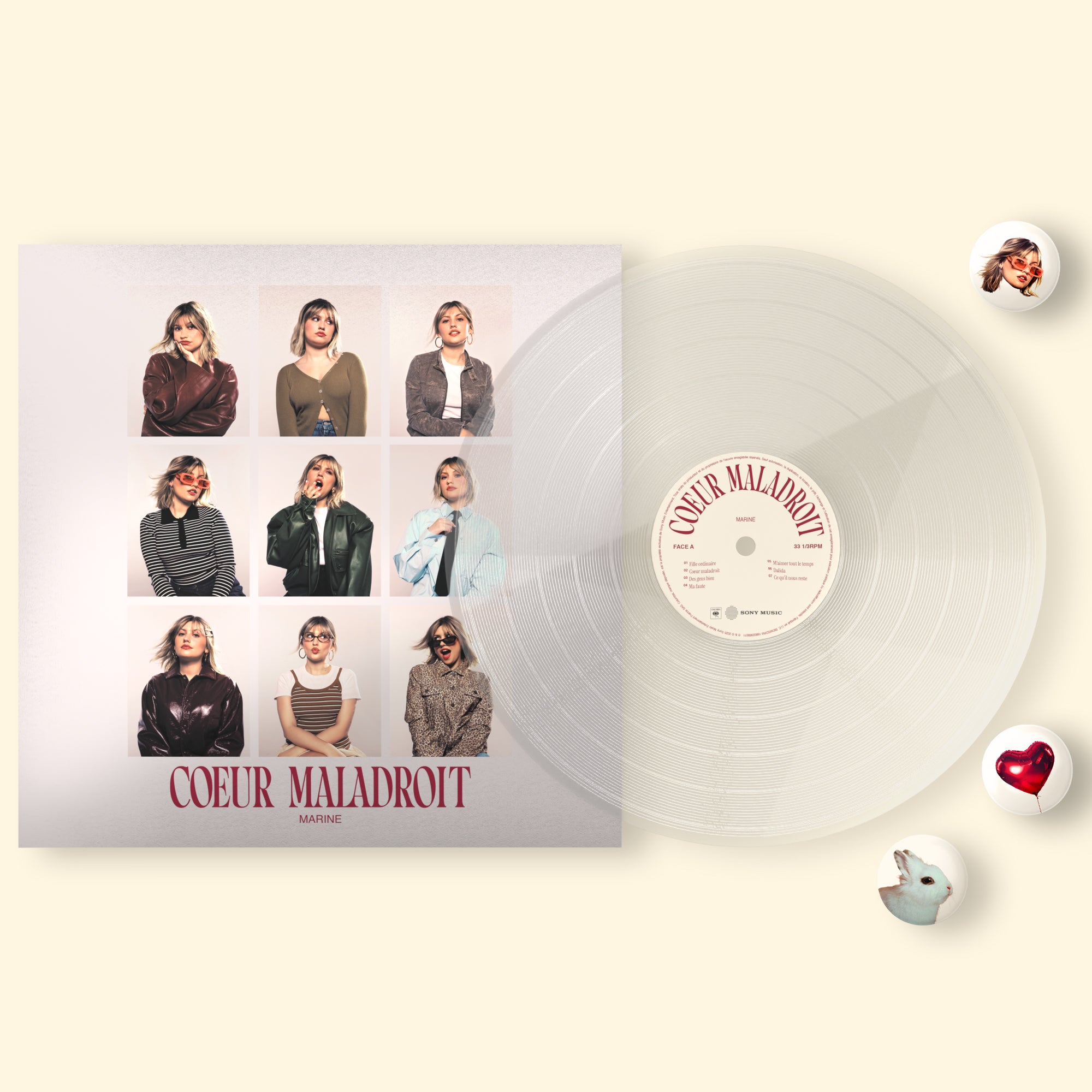VINYLE «PHOTOMATON» + 3 BADGES OFFERTS