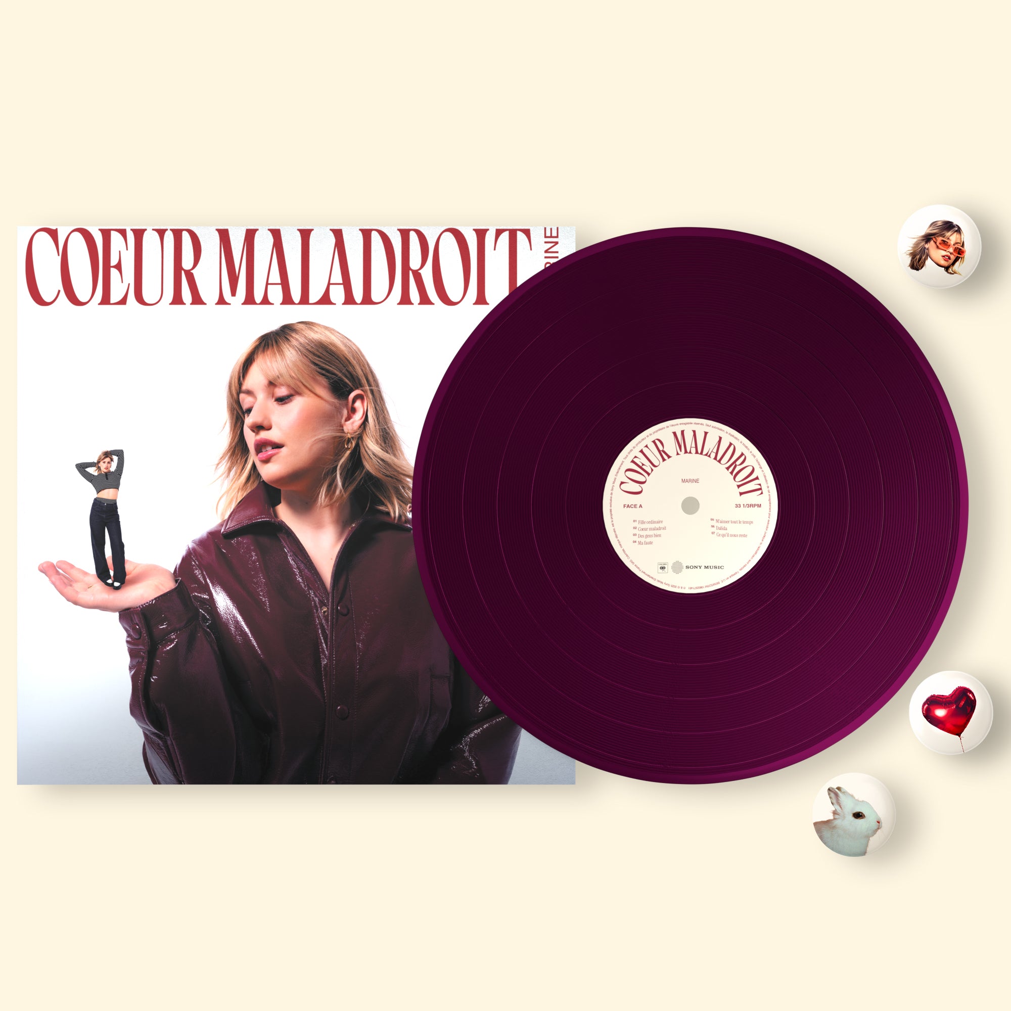 VINYLE «ALTER EGO» + 3 BADGES OFFERTS